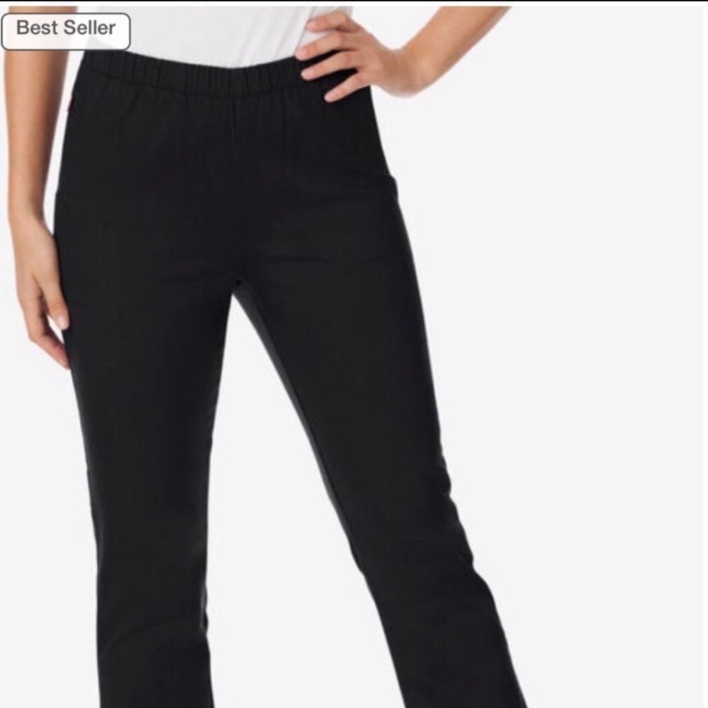 NWT Woman Within Pull On Stretch Plus Size Black Petite Jeans